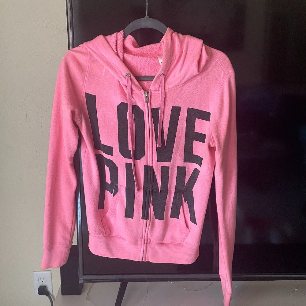 Victoria Secret Pink Zip Up Hoodie